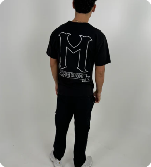 M logo tee